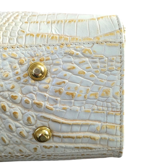 Brahmin EUC Crystal Melbourne Embossed Croc Leather Tote Shoulder Bag - Picture 5 of 14